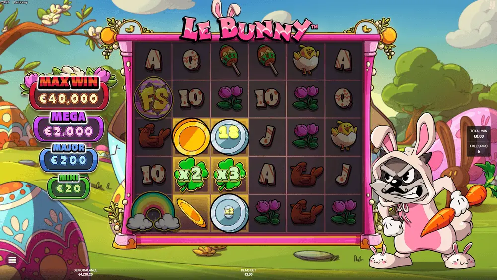 Le Bunny Casino Swiping the Sweets mit persistenten Goldenen Feldern